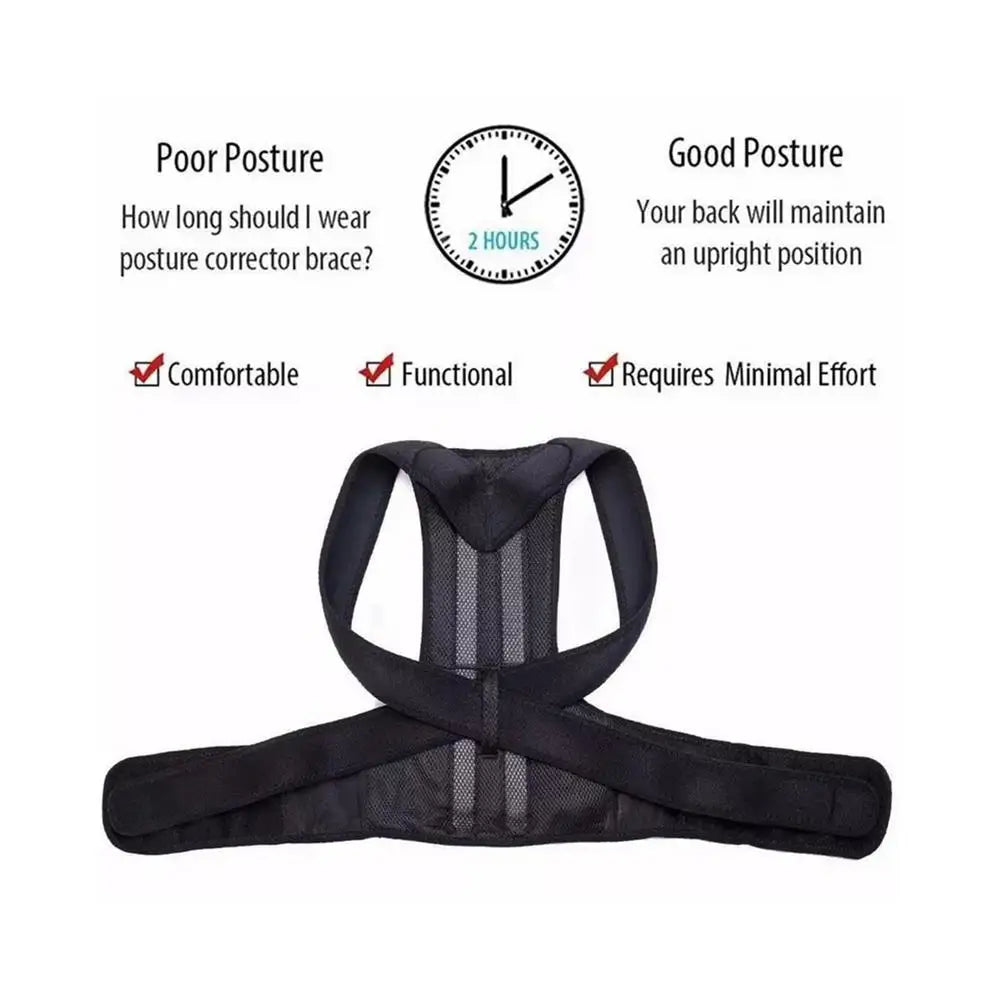 Back Posture Correction Belt Hunchback Corrector Men Women Sitting Posture Adjustable Correction Belt Shoulder Straight Back