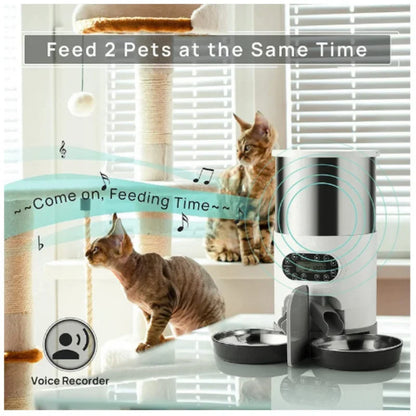 NEW Automatic Timing Smart Feeder Automatic Pet Feeder For Cat Dog Electric Dry Food Dispenser 3L 4.5L Bowls Product Supplies