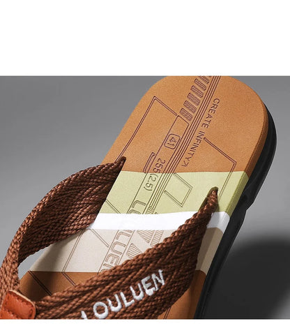 Flip-Flops Men's 2025 New Summer Non-Slip Flip-Flops for Outer Wear Beach Sandals