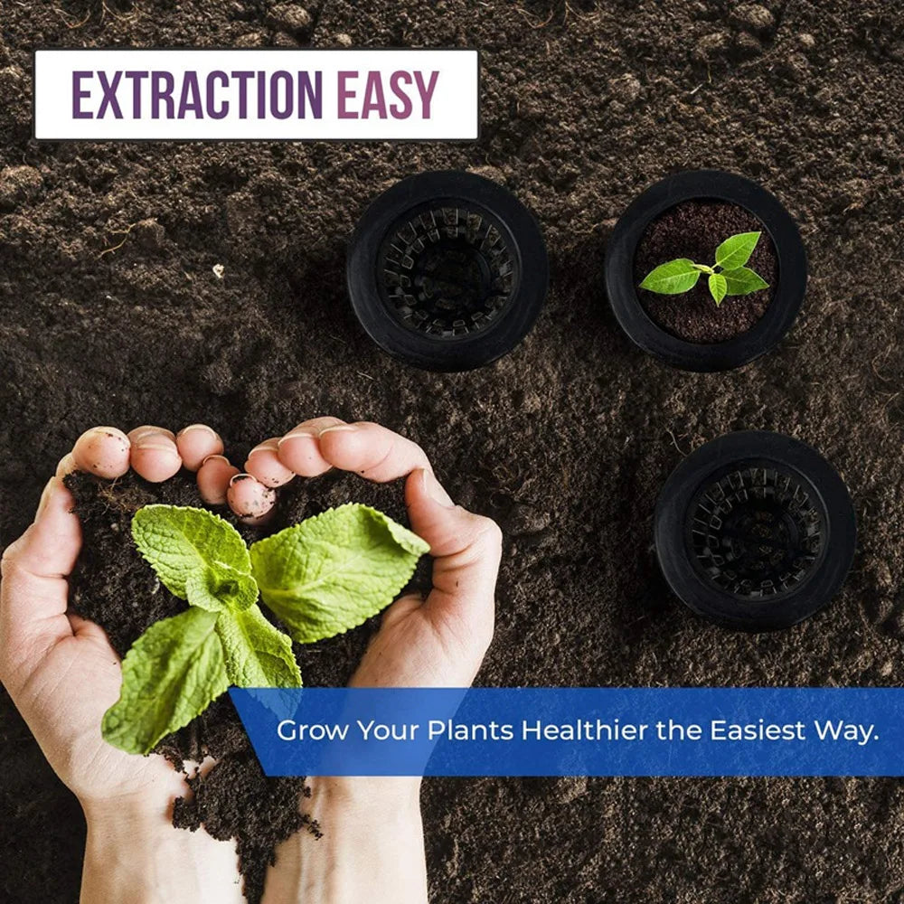 Hydroponic Basket 10pcs Plant Containers Grow Pots High Quality Round Shape Heavy Duty Net Cups Indoor and Outdoor Home Supplies