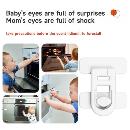 Refrigerator Lock Adhesive Keyless Freezer Locks Refrigerator Door Locks Child Proof Fridge Lock Oven Baby Proofing for Cabinets