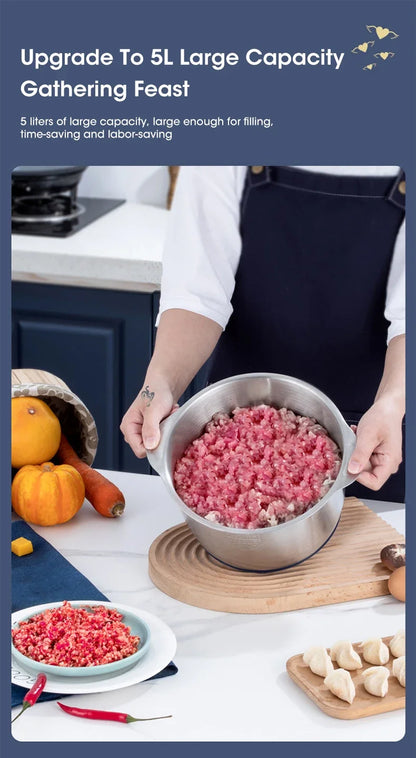 Stainless Steel Electric Chopper Meat Grinder Mincer Blenders For Kitchen Food Processor Multifunctional Kitchen Food Shredder