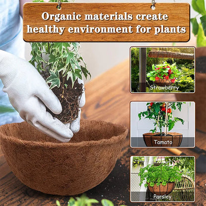 Coconut Palm Basket Cushion Coconut Palm Inner Lining Hanging Basket Hanging Pot Wall Hanging Flower Pot