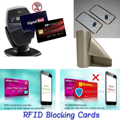1Pc RFID Blocking Cards Contactless NFC Debit Credit Card Passport Protector Blocker Set Smart Anti-theft Design Perfectly Fits
