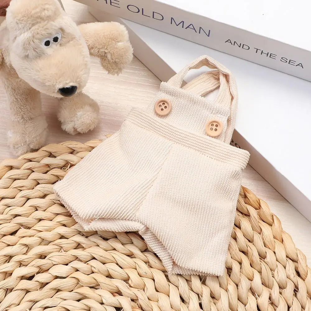 20cm Cotton Doll Clothes Fashion T-shirt Clothes Doll Overalls Suit Casual Wears Overalls Pants Dolls Clothes Accessories