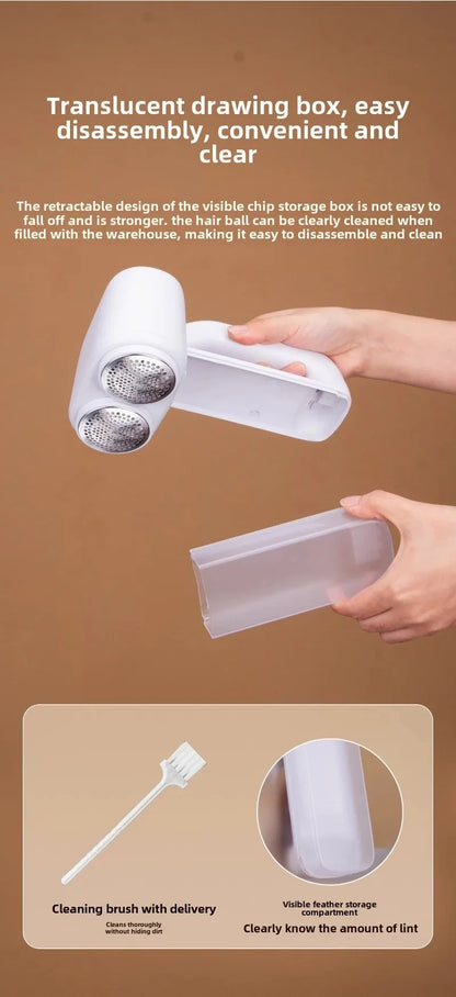 Electric Lint Remover Rechargeable Lint Remover Clothes Sweater Defuzzer Intelligent Digital Display Lint Shaver Trimmer