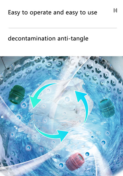 Reusable Clothes and Hair Cleaning Tool, Pet Hair Remover, Washing Machine Cat Hair Catcher, Laundry Ball, Silicone