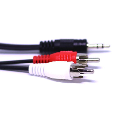 1.5M 3.5mm Jack to 2 RCA Audio Cables Stereo 3.5 mm Male to 2RCA Male Coaxial Aux Cable For TV Sound Laptop Mp3 Speakers