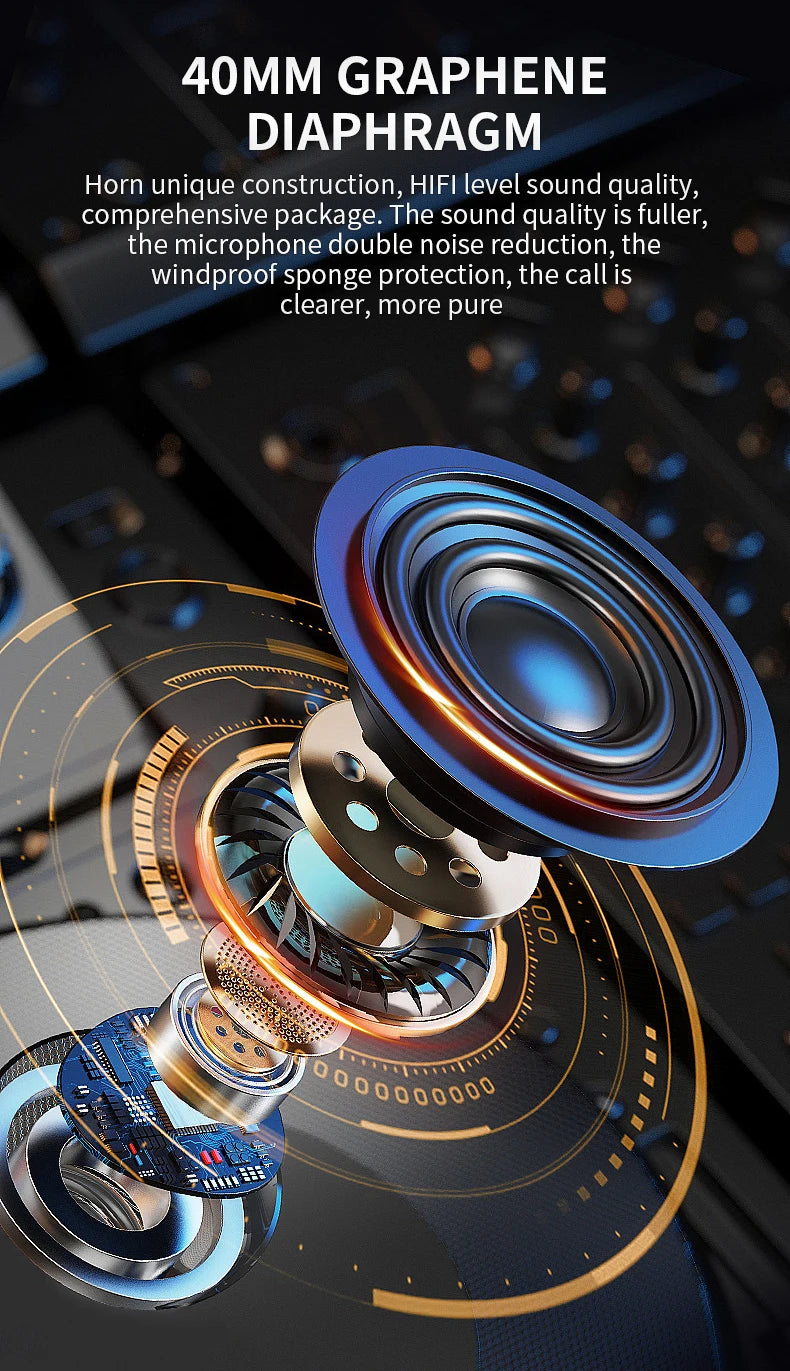 Y10 Motorcycle Helmet Bluetooth Headset 2000Mah Super Long Standby Wireless Hands-free Waterproof Motorbike Earphone