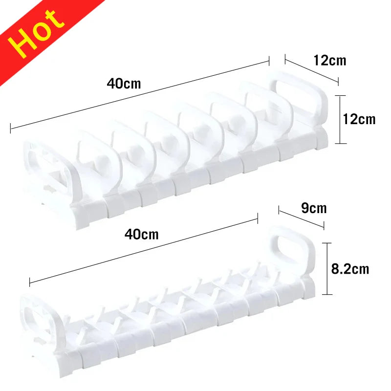 Kitchen Dishes Storage Rack Cabinet Drawers Organizers Plate Holder Bowl Stand Adjustable Dish Organizers Kitchen Accessories