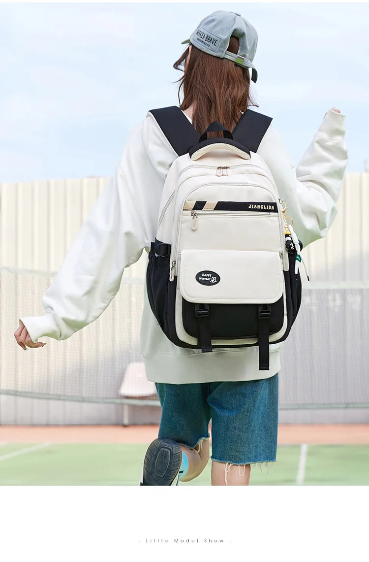 Cute Student Backpack 3pcs/set Primary Schoolbag Harajuku Kawaii Student Backpack Teenage Girls Handbag Large Capacity Rucksack