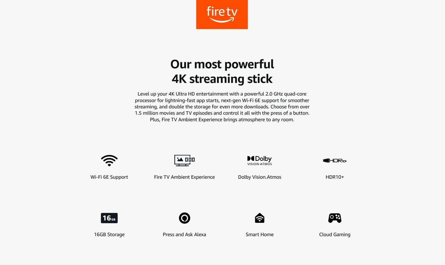 Amazon Fire TV 4K MAX, Android TV Box, Netflix 4K Streaming stick with wifi 6E.16GB Storage All NEW