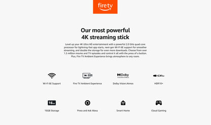 Amazon Fire TV 4K MAX, Android TV Box, Netflix 4K Streaming stick with wifi 6E.16GB Storage All NEW