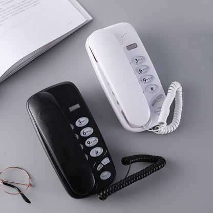 Wall Mounted Phone Fixed Landline Desktop Telephones with Call Light, Mute, and Redial Function Clear Sound 96BA