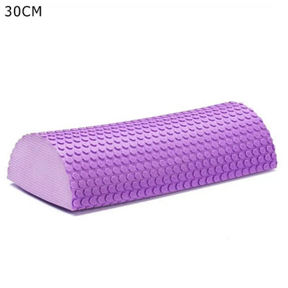 Half Round 30cm EVA Massage Foam Roller Yoga Pilates Fitness Balance Yoga Blocks With Massage Floating Point Yoga Pilates Roller