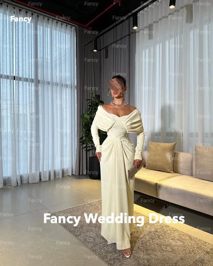 Fancy Dresses for Women Elegant White Wedding Party Dress vestidos de fiesta vestidos para eventos especiales customized