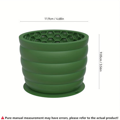 Silicone Slow Feeder  Dog Bowl with Suction Cup - Non-Slip, Healthy Eating Pet Dish for Small Breeds