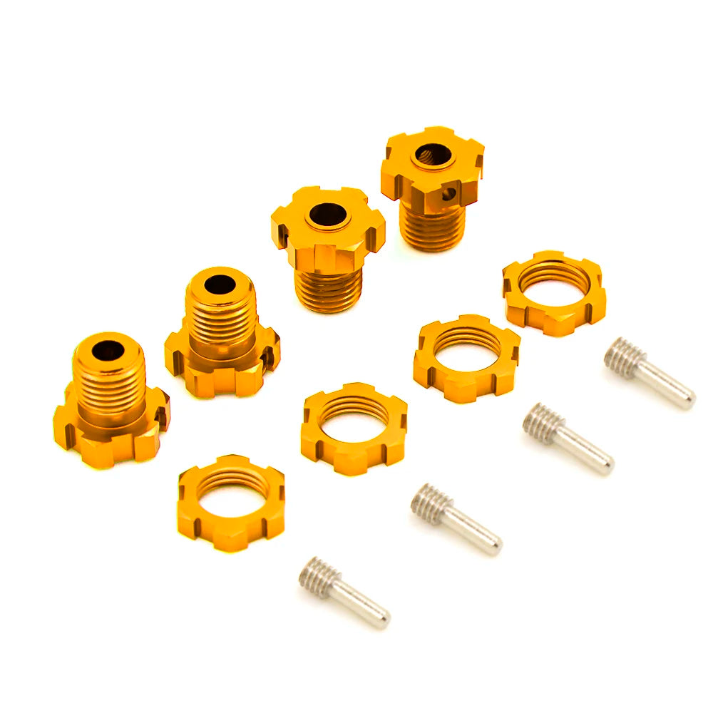 1 set 17mm Hex Nuts Splined Wheel Hubs  for traxxas E-REVO wheel hubs 5353X 1/10 E-MAXX Summit E-REVO REVO 3.3