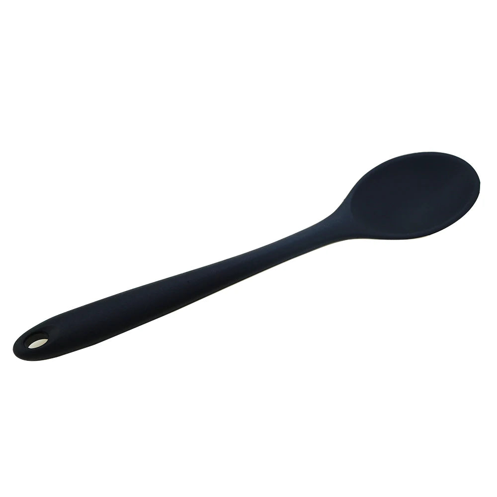 20.8CM Silica Gel Stirring Spoon Integrated Silica Gel Spoon, Kitchen Spoon, Kitchen Utensils, Soup, Spoon Scald Proof