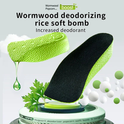 1Pair Height Increase Insoles Shoes Flat Feet Arch Support Orthopedic Insoles Sneakers Heel Lift Half Shoe Pads Height Boosters