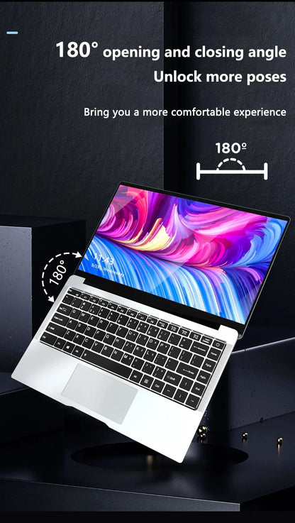 14.1 inch Laptop Computer Portable Windows 11 Intel Core i7-7500U Notebook 12GB RAM 1TB 2TB SSD Office Study Laptops