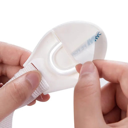 10PCS Baby Anti-Pinch Hand Safety Protection Cloth Lock Drawer Refrigerator Cabinet Door Multi-Functional Ribbon Lock Buckle