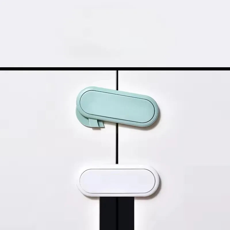 Children's Drawer Safety Latch Cabinet Door Protection Baby Anti Pinch Hand Invisible Lock Opposite Door Wardrobe Lock