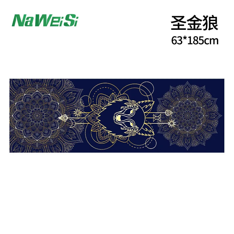 Portable anti-slip Printing Yoga Mat Spread Towels Absorb Sweat Fitness Yoga Towel Yoga Mat Yoga Towel Cooling Towel Ice Towel