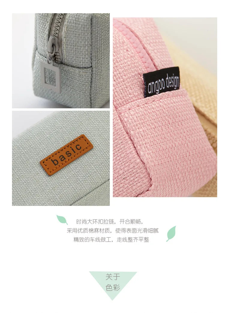 Pencil Case School Supplies Large Capacity Pencil Pouch Estuches Basic Pen Case Trousse Scolaire Kawaii Stationery Pencilcase