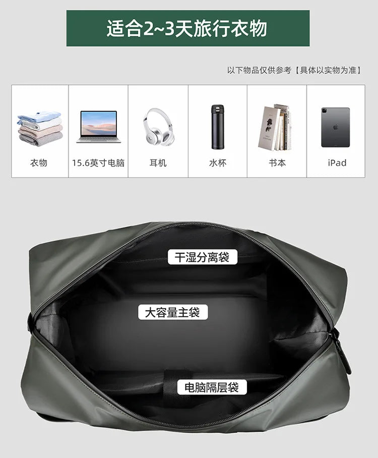 New Travel Tote Men Handbag Oxford Large Capacity Handbags For Men Briefcase Travel Crossbody Bags Waterproof Gym Luggage Bag