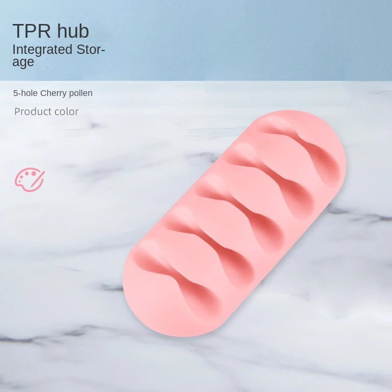 Cable Clips Cord Organizers Holder Adhesive Silicone Desk Winder Cable Holder Desktop Wire Wrapped Office Accessories gift