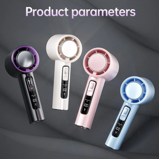 VGR 100 Speed High-speed Handheld Electric Fan with Flashlight USB Mini Portable Charging Small Fan Desktop Small Electric Fan