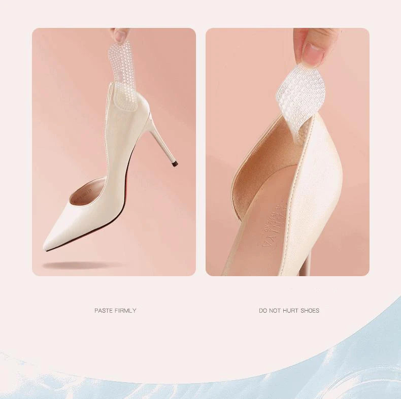 Upgrade Silicone Heel Stickers Heels Grips for Women Men Anti Slip Heel Cushions Non-Slip Inserts Pads Foot Heel Care Protector