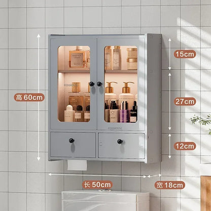 Open Cabinets Towel Cabinet Storage Bathroom Furniture Vanity Sink Narrow Double Washbasin Shelf Locker Wall Pharmacy Floor Wc