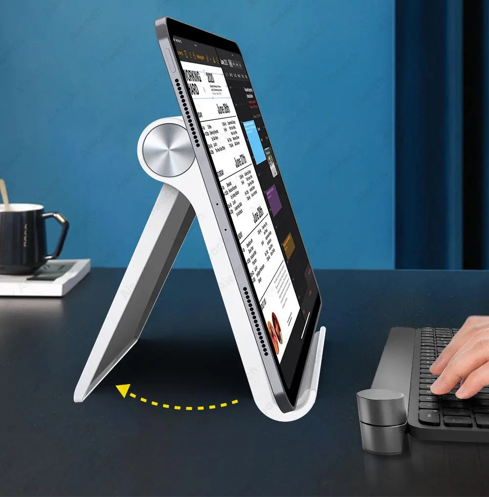 AIEACH Tablet Phone Stand iPad Stand For iPad Pro iPhone Xiaomi Adjustable Desktop Tablet Support Phone Holder Tablet Stand