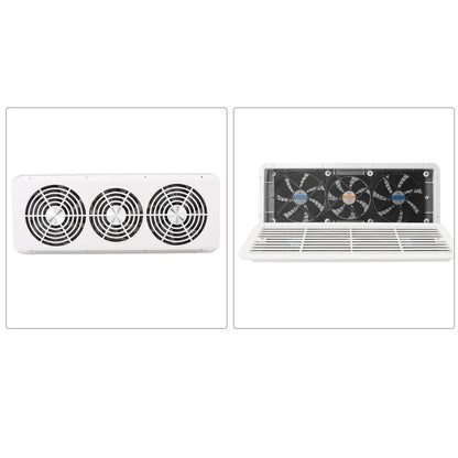 Rv Fridge Fan Rv Refrigerator Fan 12V Three Fans Quiet RV Side Vent Fan with Protecting Net for RV  Motorhome Yacht Boat