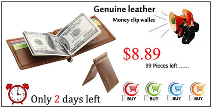 RFID Blocking Mini Men's Genuine Leather Wallet Slim Business Credit Card Holder Man Anti Theft Ultra Thin Purse For Male