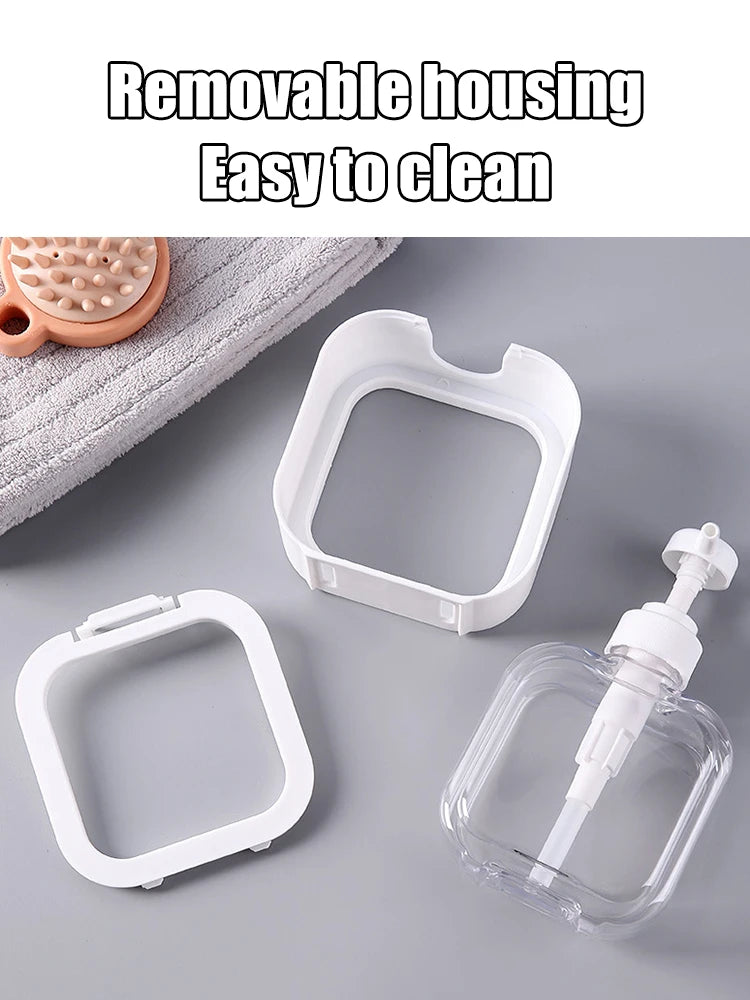 1/2 PCS large-capacity soap dispenser bottle, transparent visible plastic press bottle, suitable for travel, kitchen, bathroom