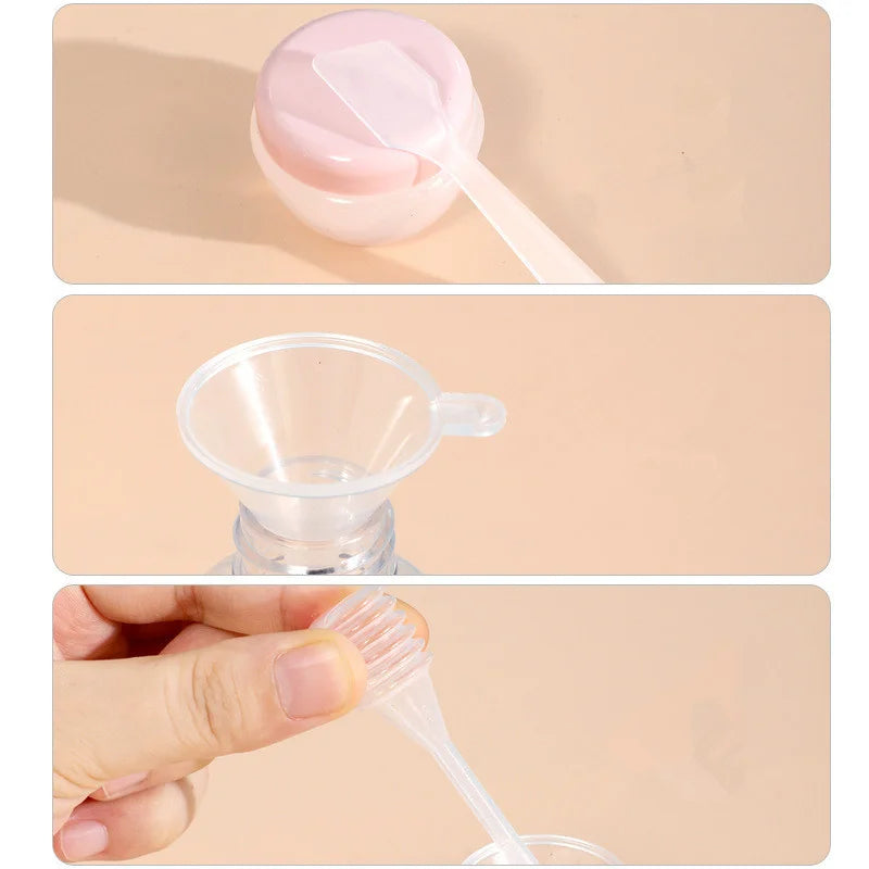 11 Pack Travel Bottles Set Leak Proof Portable Toiletry Squeezable Containers Clear PET Flight Size Cosmetic Containers JAF269