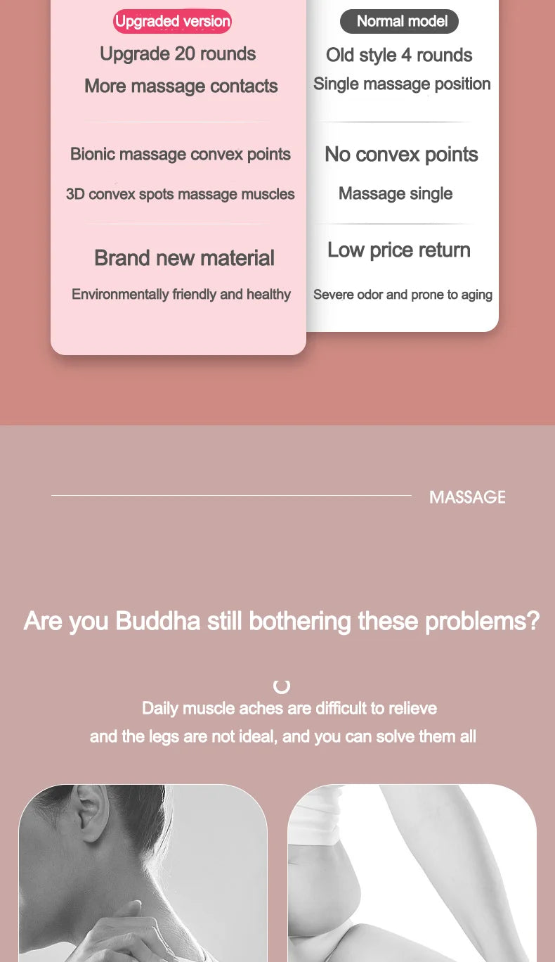 Leg massager ring clamp leg roller slimming leg artifact relaxation and unblocking roller double massage to relieve soreness