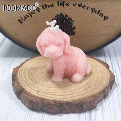 Cute Puppy Shaped Bean Wax Scented Candles Home Decor Festive Atmosphere Candles Small Gifts Indoor Decorations