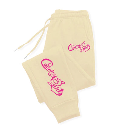 The Country Girl Printing  Pants Woman Drawstring Pocket Sweatpant Sport Fashion Joggers Casual Autumn Joggers