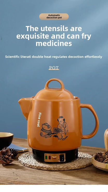 Shanyoujia Ceramic One-Piece Electrochemical Health Pot Automatic Boiling Medicine Pot Insulated Electric Heating Pharmacy Pot