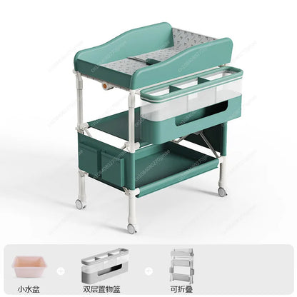 Diaper table Baby care table Portable multi-function foldable bath Baby bed changing diaper touch table