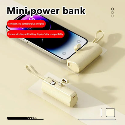 Xiaomi Power Bank 50000mAh Pocket Power Bank Portable Capsule Power Bank Fast Charging External Battery for iPhone Samsung