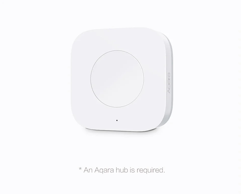 Aqara Mini Wireless Switch Zigbee Connection Versatile 3-way Control Button For Smart Home Devices Compatible With Apple HomeKit