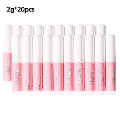 30/20/10pcs Fast-Dry Nail Glue Acrylic False Nail Tips Glue Gel For Fast Extension Super Bond Rhinestones False Nails Mini Glue