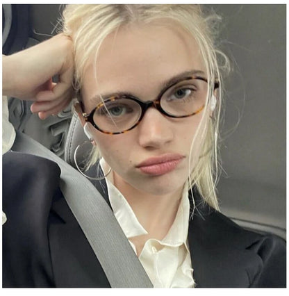 Vintage Oval Sunglasses Women Fashion Sun Glasses for Female Sexy Ladies Small Frame Round Eyewear