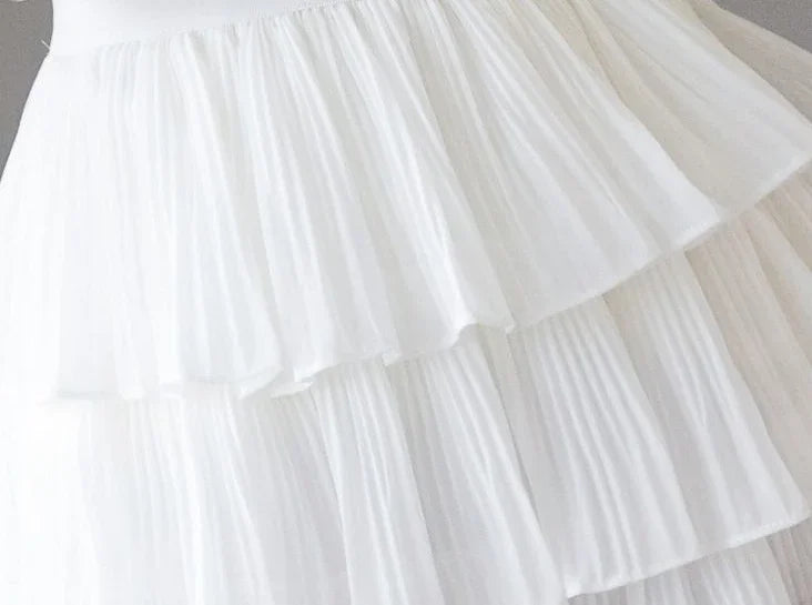 Skirts for Women Pleat Chiffon Womens Skirt Dots Clothing Mini Pleated Ruffle Short White Modest Aesthetic Harajuku A Line Cheap