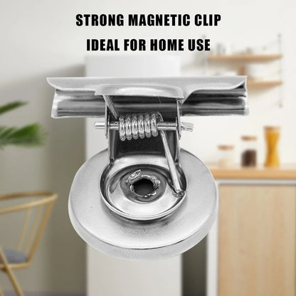 12/60pcs Fridge Strong Clips Magnets Scratch Free Detailed List Display Fastener Powerful Magnetic Paper Clip for Refrigerator